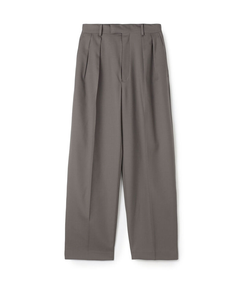 Super120'sウォッシャブルウール タックスラックス