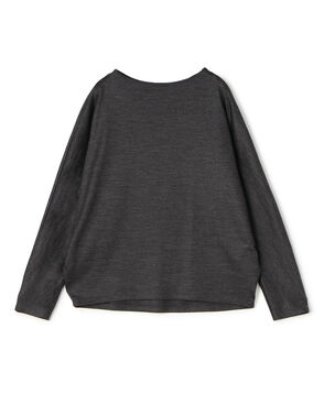 ウォッシャブルウールジャージー ドルマンスリーブプルオーバー