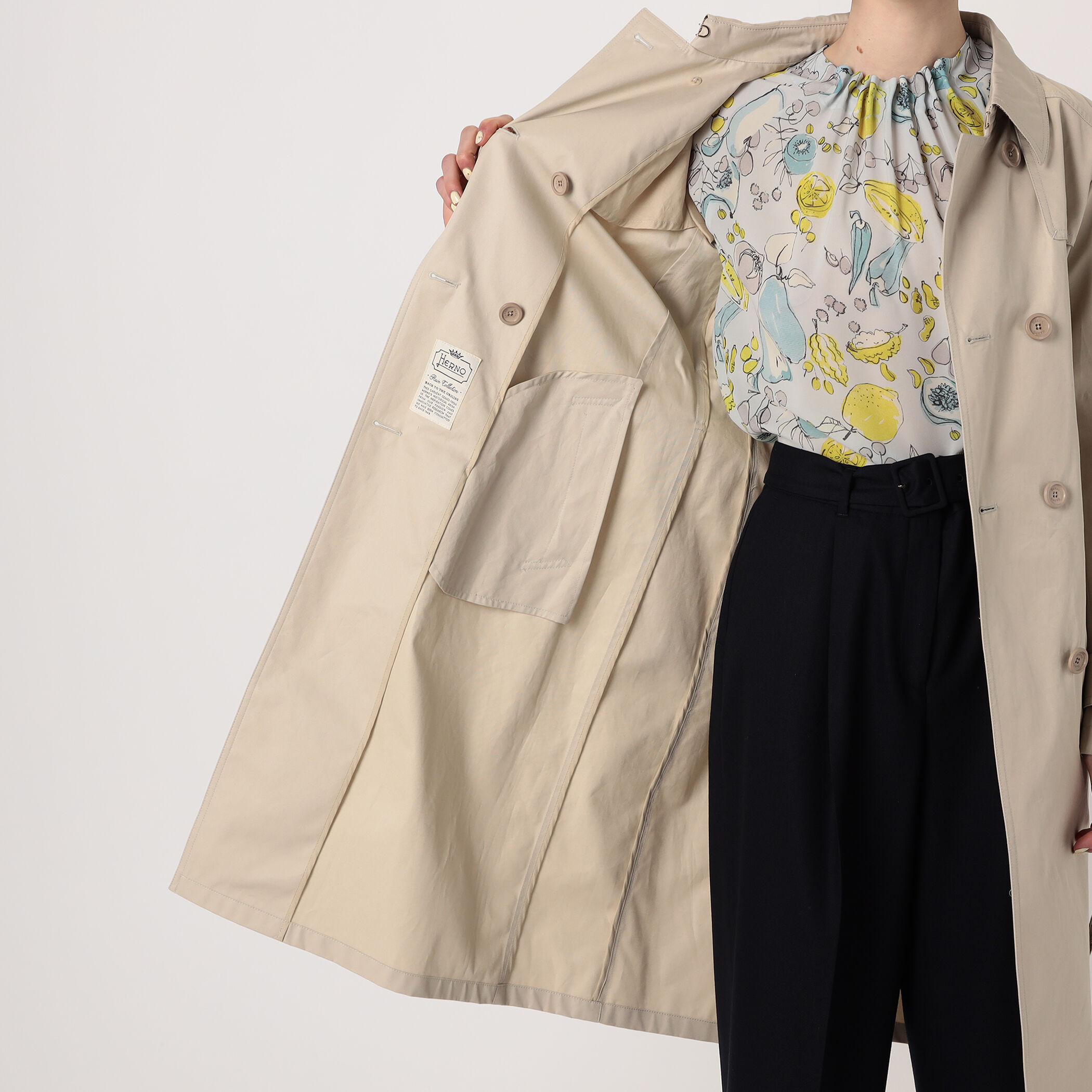 HERNO コットントレンチコート｜トゥモローランド 公式通販