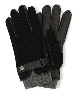 MAZZOLENI ニットコンビ グローブ