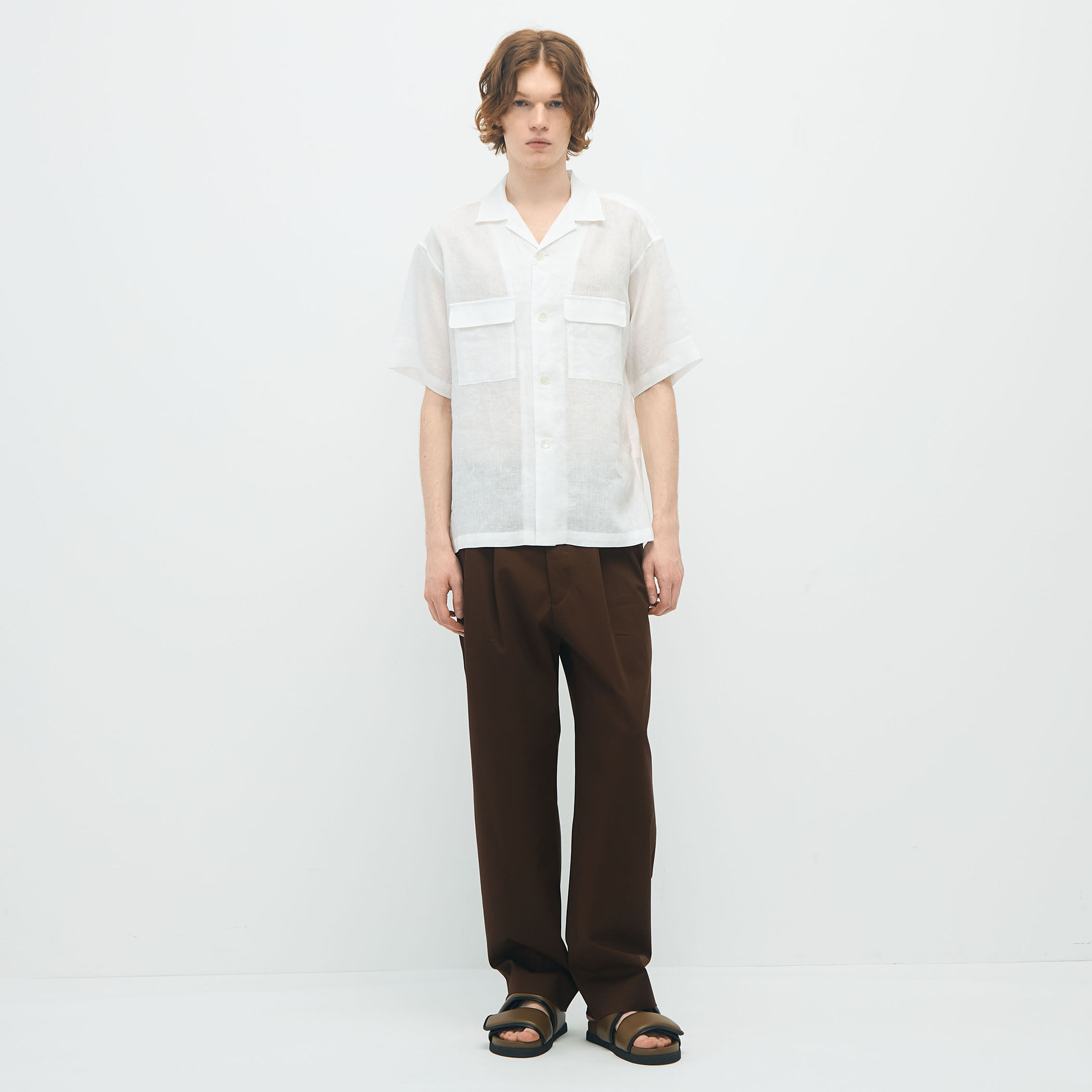 【美品】CABaN コットンオープンカラーシャツ caban（キャバン）の「□CABaN NEW BOTANICAL コットン オープン