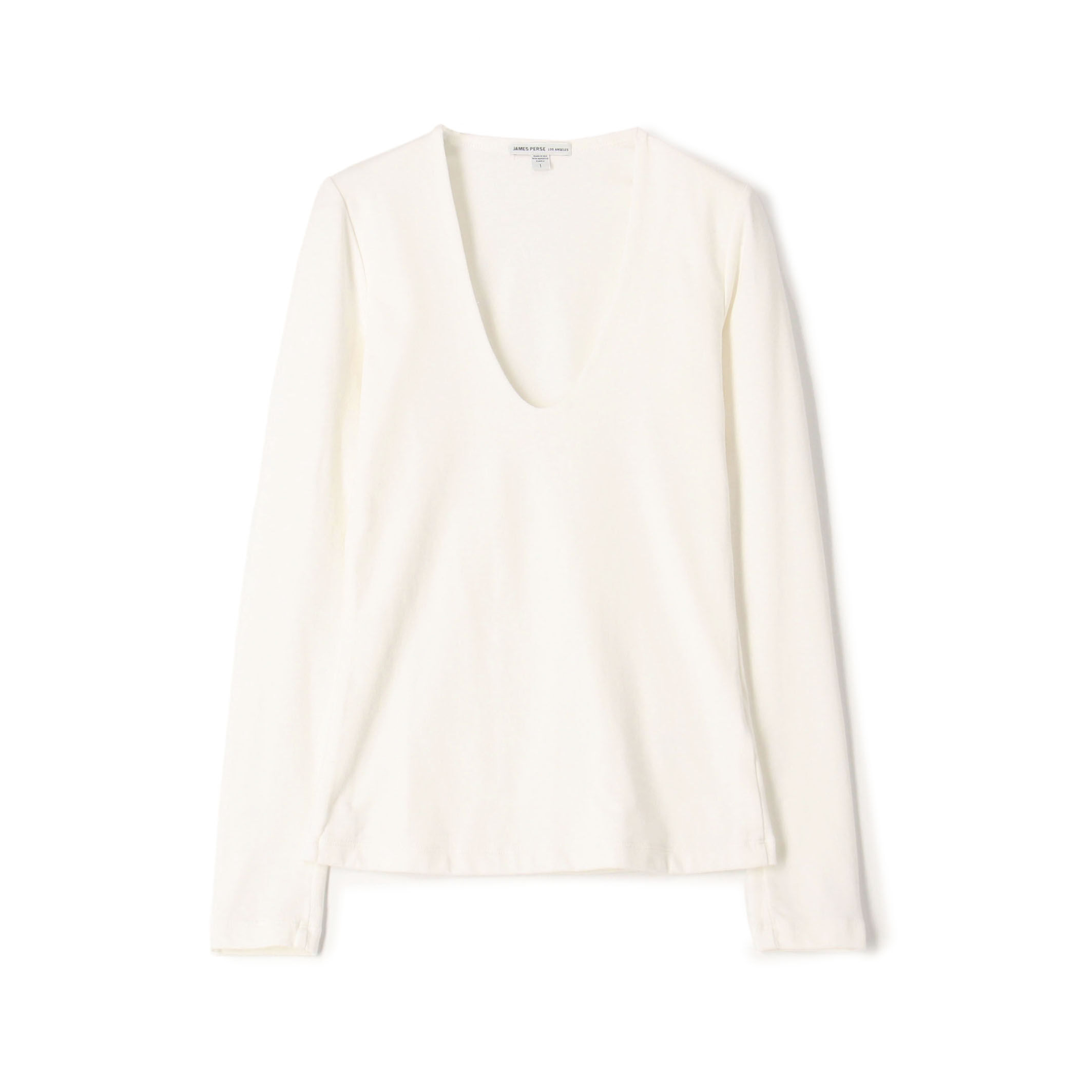 Massimo Dutti★奇麗ライン！ウール混合 VネックロングTシャツ VネックロングTシャツ（Tシャツ/カットソー）｜LUXSTYLE（ラグ
