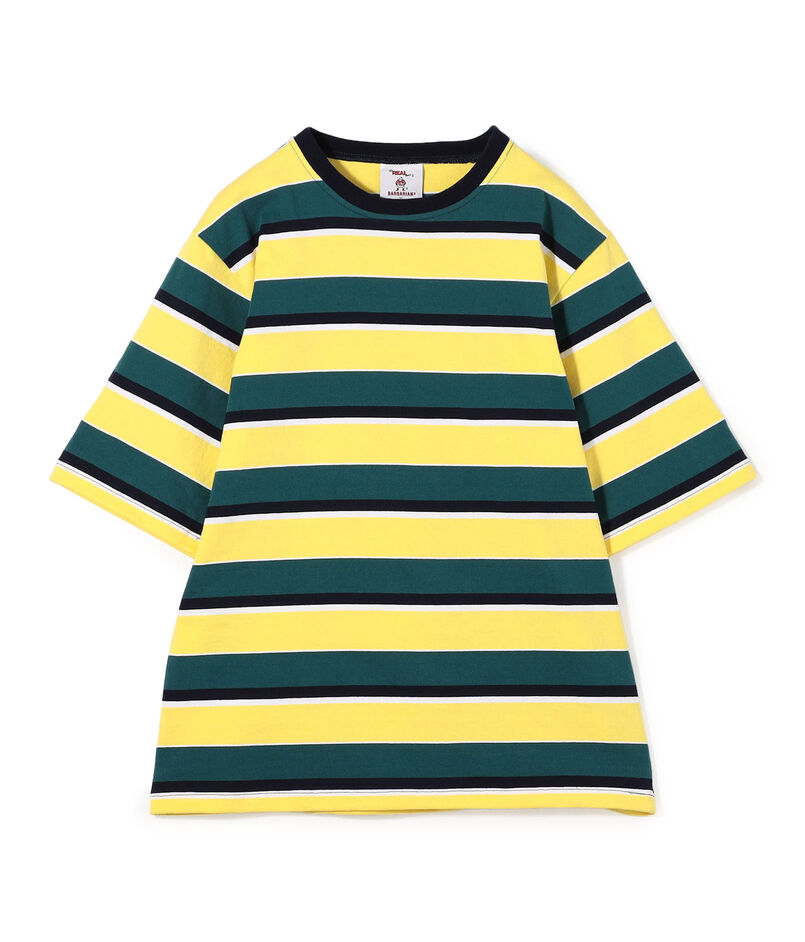 【別注】BARBARIAN コットンボーダー ハーフスリーブ クルーネックカットソー