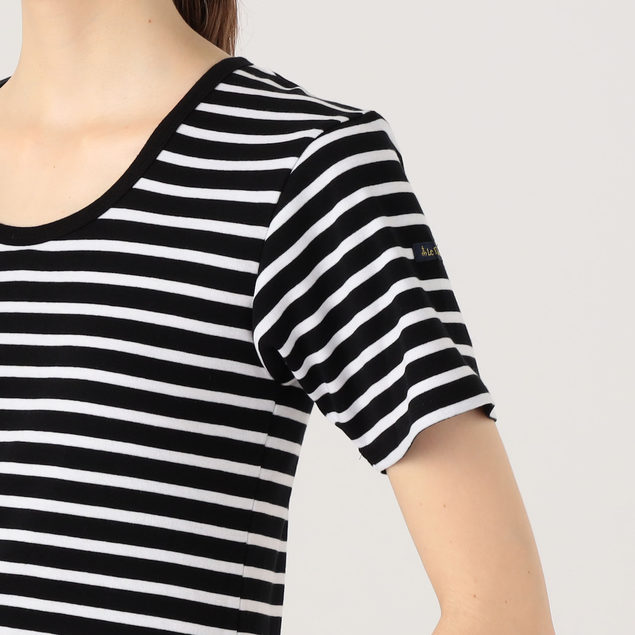＊美品【GALERIE VIE ×Le minor 】ショートボーダーカットソー 美品【GALERIE VIE ×Le minor 】ショートボーダーカットソー