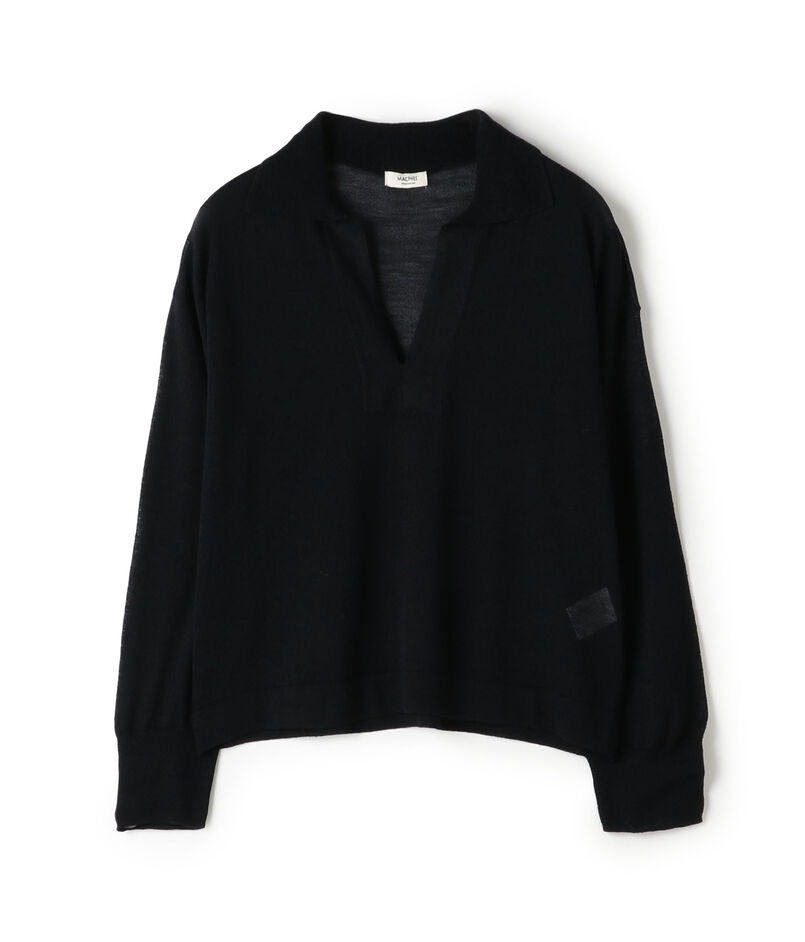 シアーウールブレンド スキッパープルオーバー