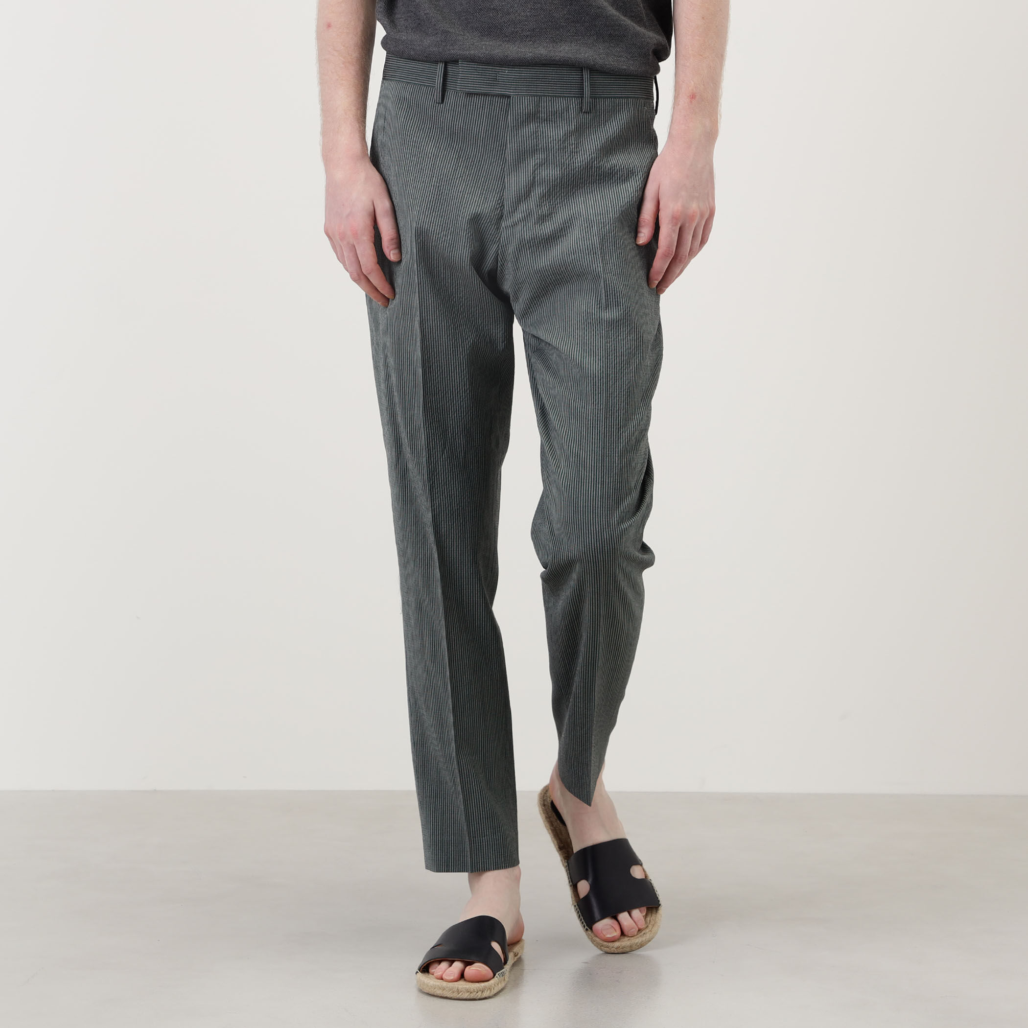 PT TORINO REBEL ストレッチウール ストライプスラックス