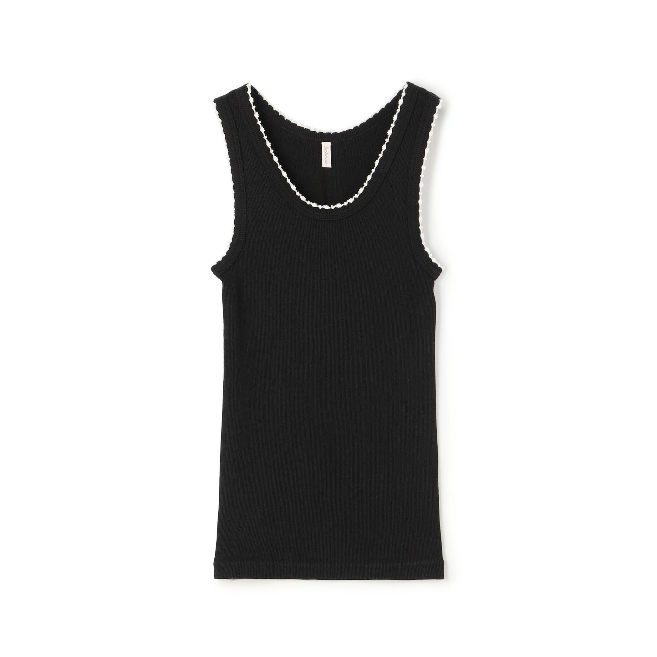 新品【babaco/ババコ】タンクトップ ブラック roku baserange babaco Ribbed Tank Top｜トゥモローランド 公式サイト