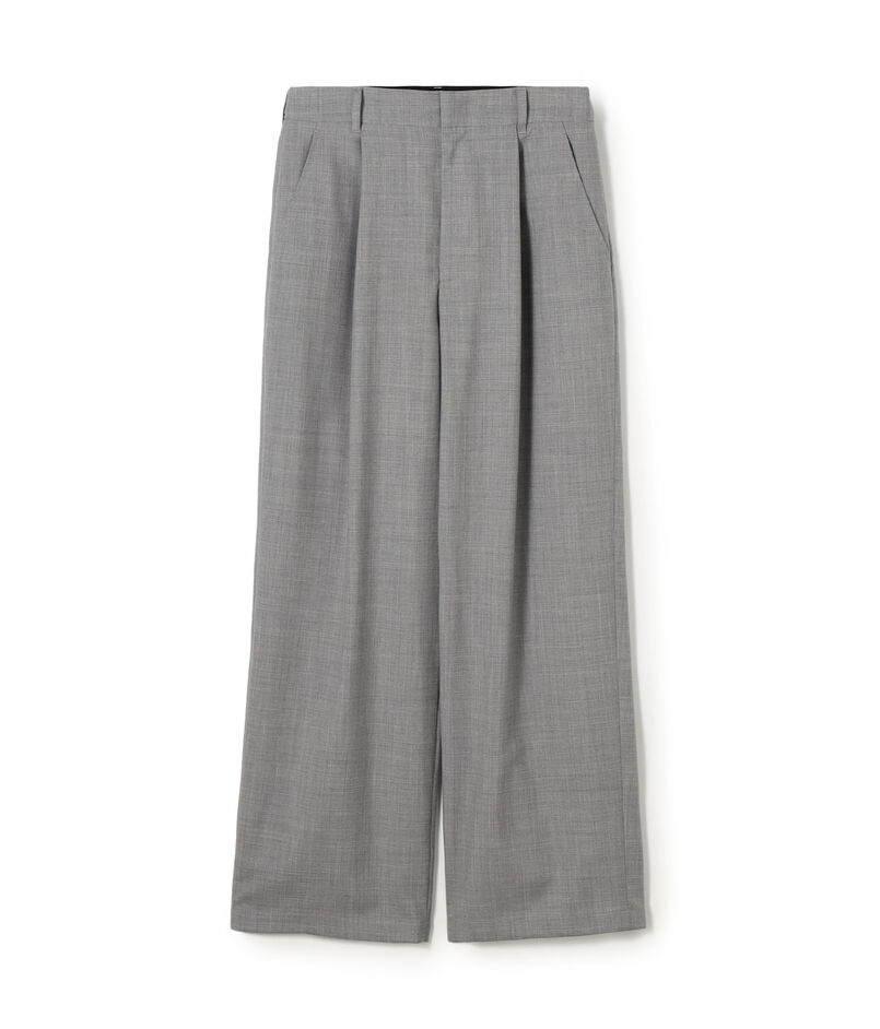 ウォッシャブルトロピカル ツータックストレートパンツ