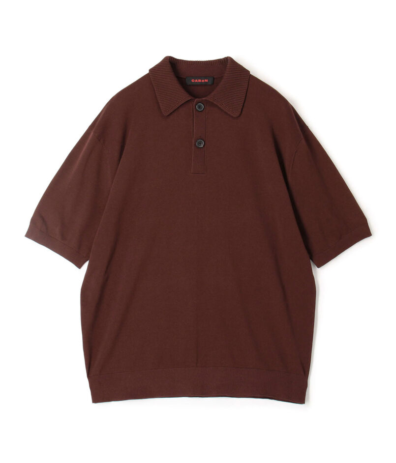 コットン ポロニットプルオーバー