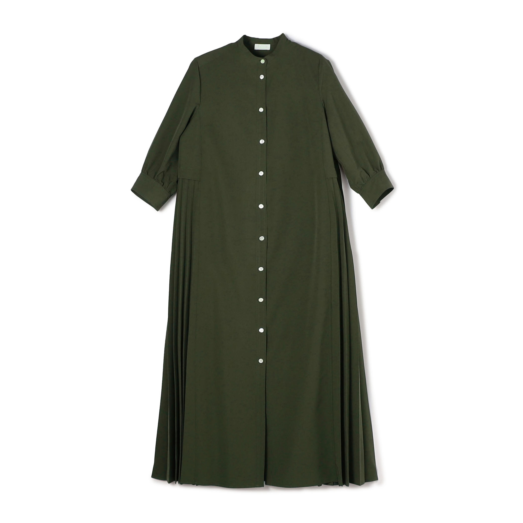 新品入荷 スパンブロード バックプリーツシャツワンピース ワンピース