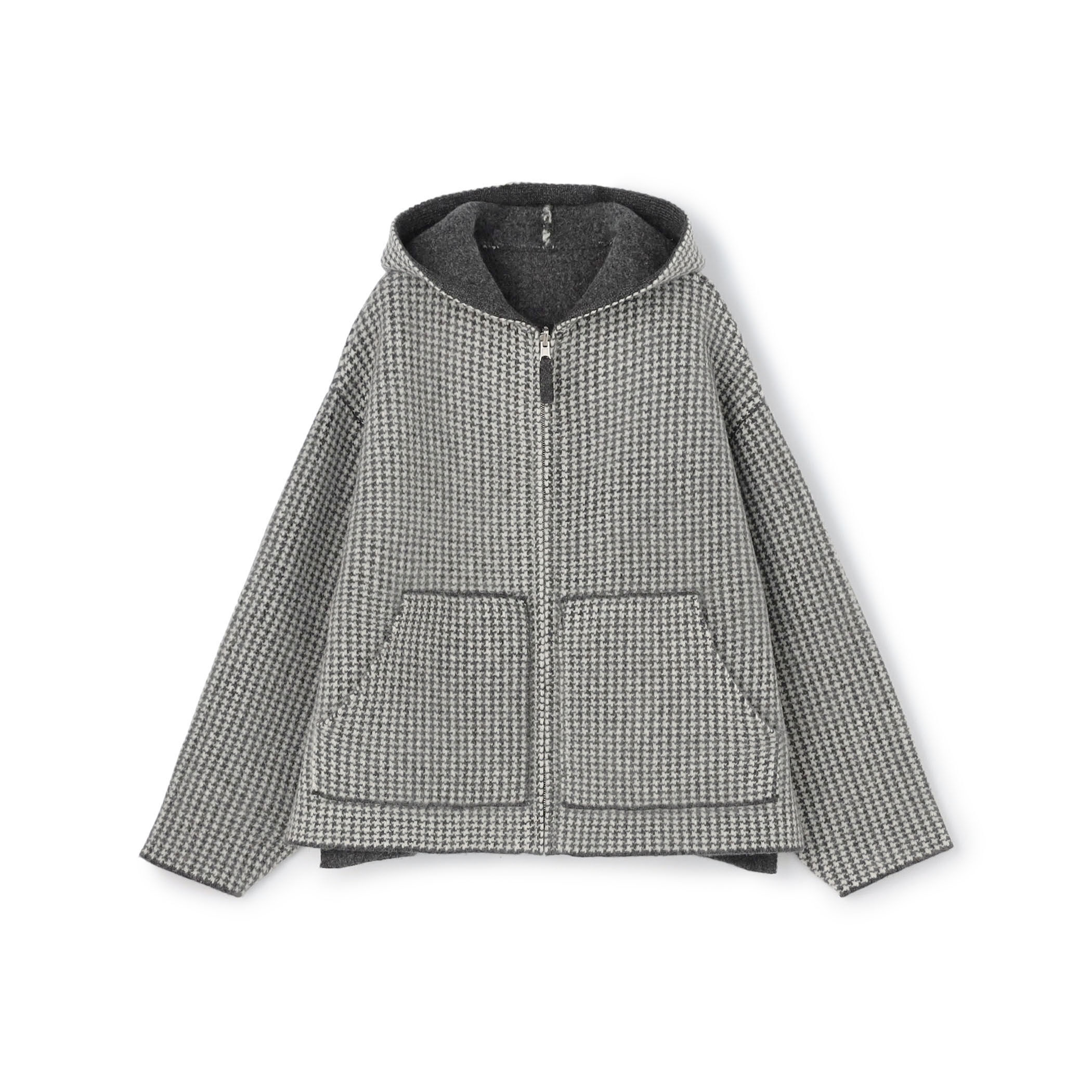 オーストラリアンラムズウールダブルフェイス ジップアップブルゾン