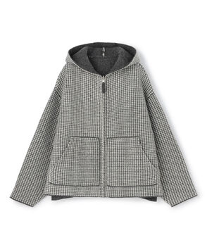 オーストラリアンラムズウールダブルフェイス ジップアップブルゾン