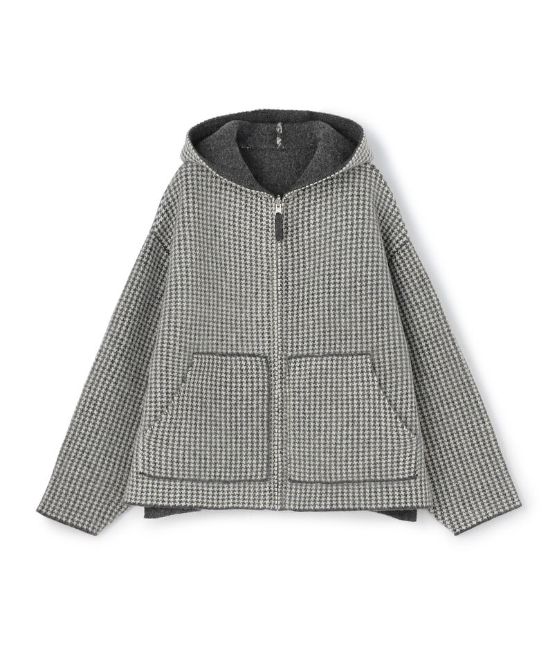 オーストラリアンラムズウールダブルフェイス ジップアップブルゾン