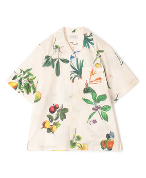 CABaN コットン Green Showerプリント ハーフスリーブシャツ