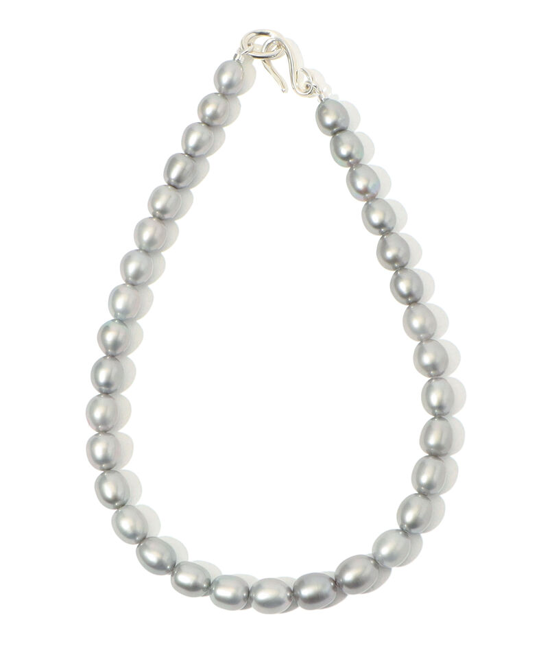 R.ALAGAN GRAY MEDIUM PEARL ネックレス