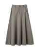 ノンマーセライズドコットン フレアスカート