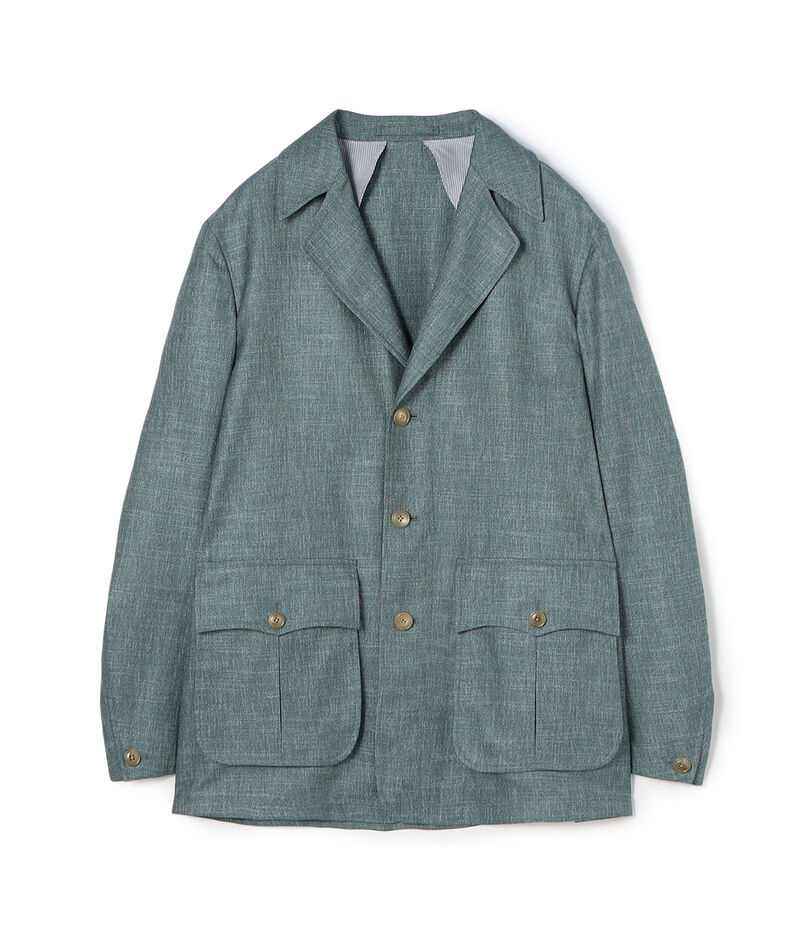 バンブーシルクコットン サファリジャケット HAVANA DORMEUIL
