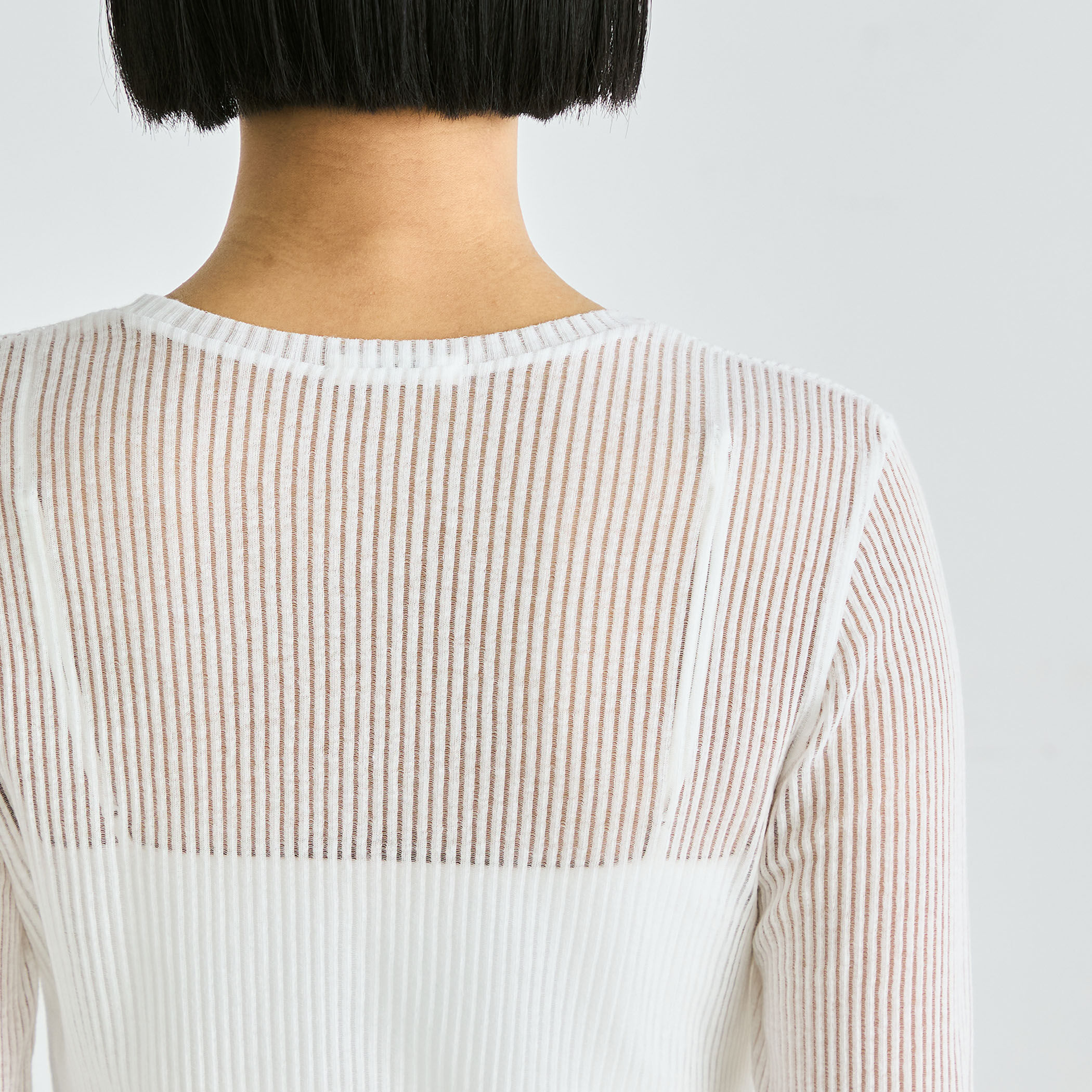 シアーストライプ ロングスリーブトップス｜トゥモローランド 公式通販