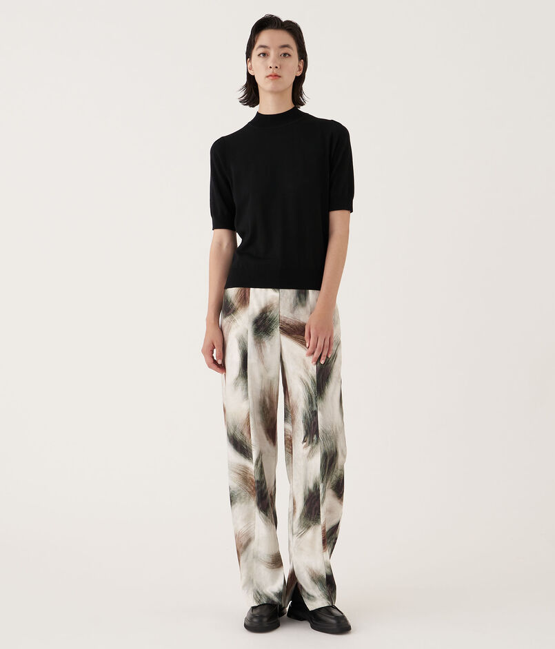 グラスファースパークプリント ストレートパンツ｜トゥモローランド  