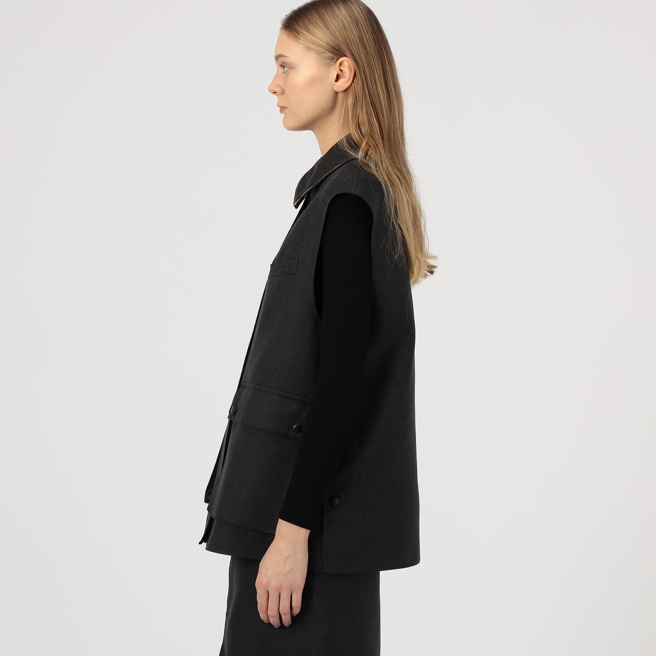 ダブルフェイスツイル ジレブルゾン｜トゥモローランド 公式通販