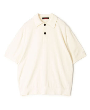 コットン ポロニットプルオーバー