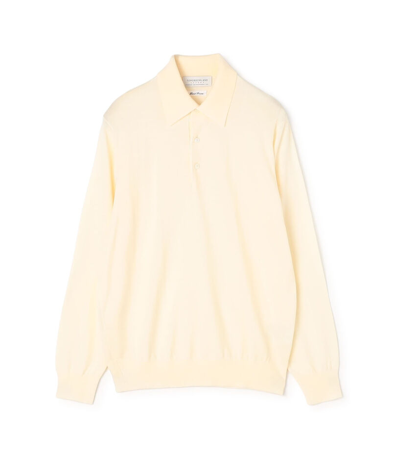 TOMORROWLAND tricot スーパーファインメリノウール ニットポロ S-WOOL