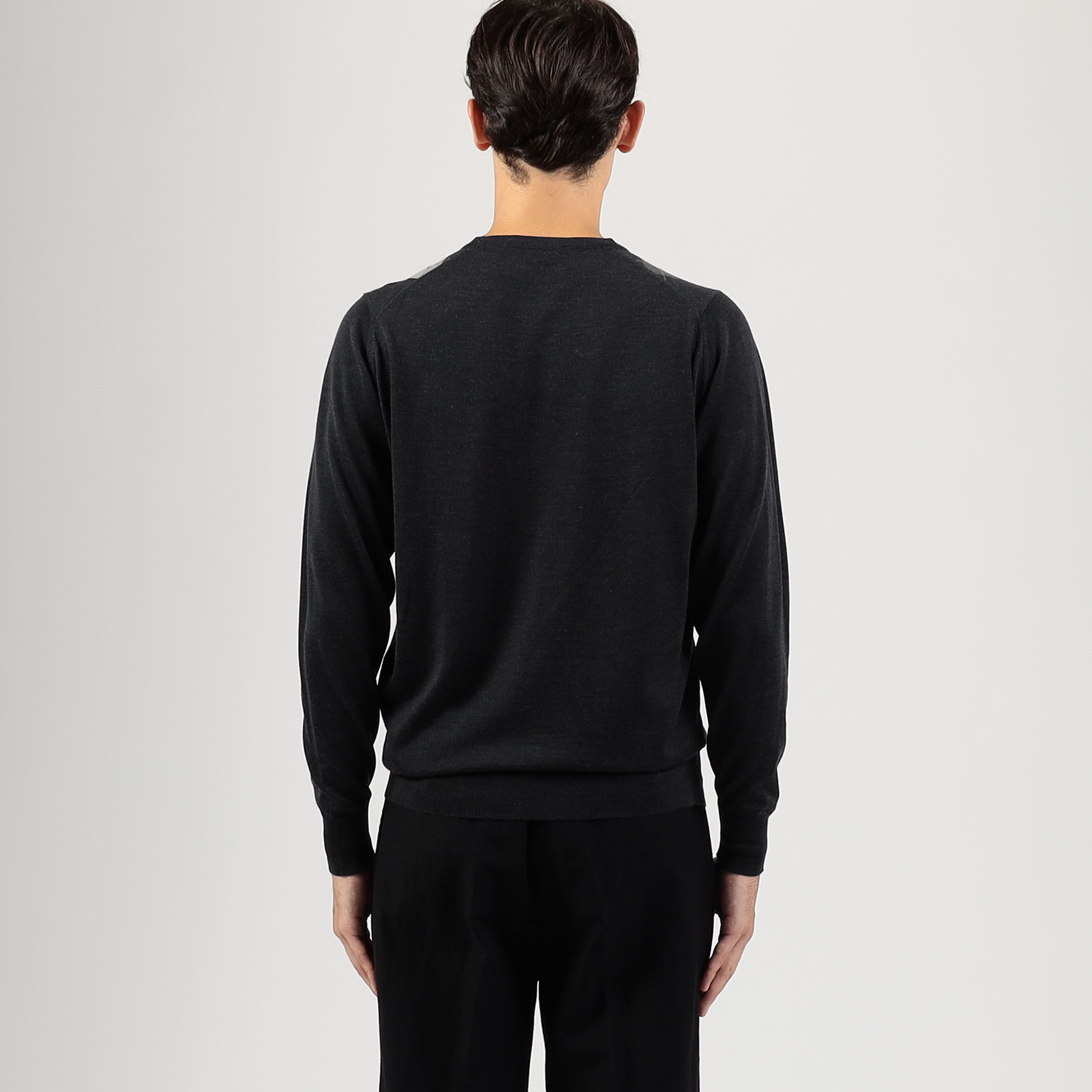 別注】JOHN SMEDLEY ウール アーガイルクルーネック プル