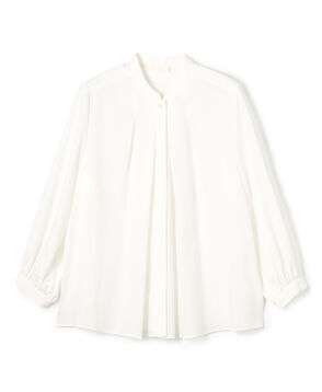 ジュエルコットン プチスタンドブラウス