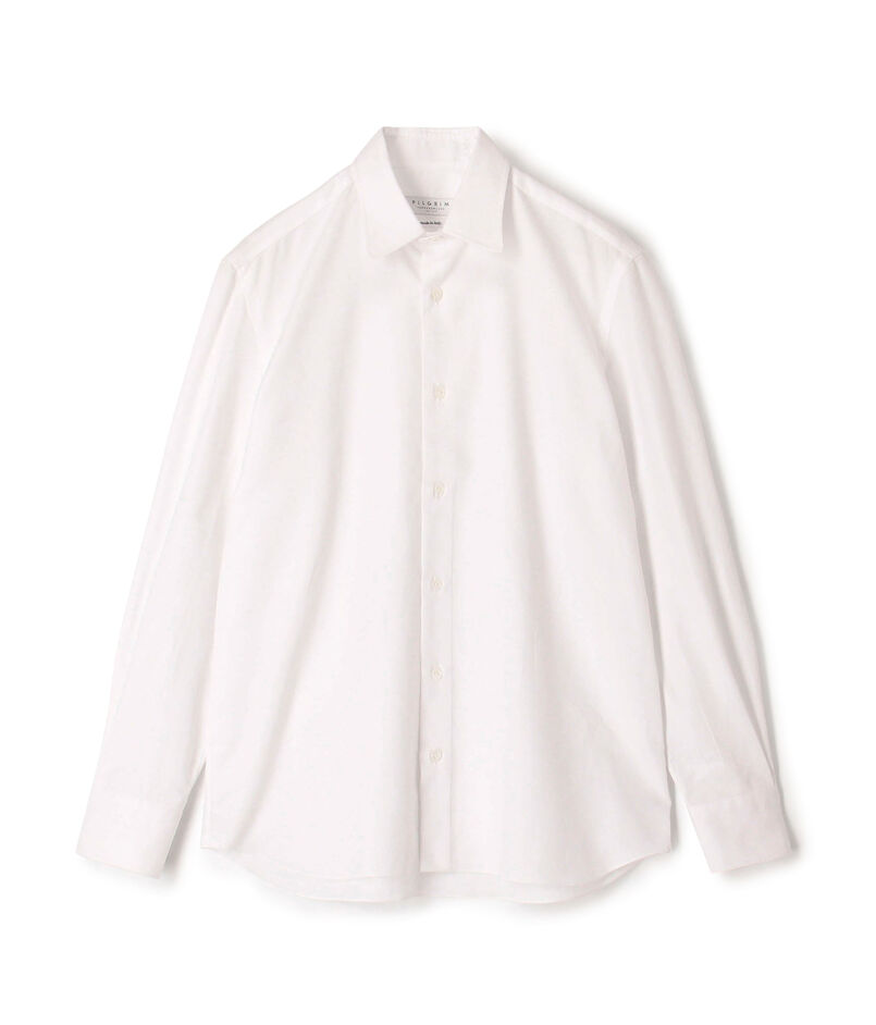 ■TOMORROWLAND PILGRIM コットンピケ レギュラーカラーシャツ