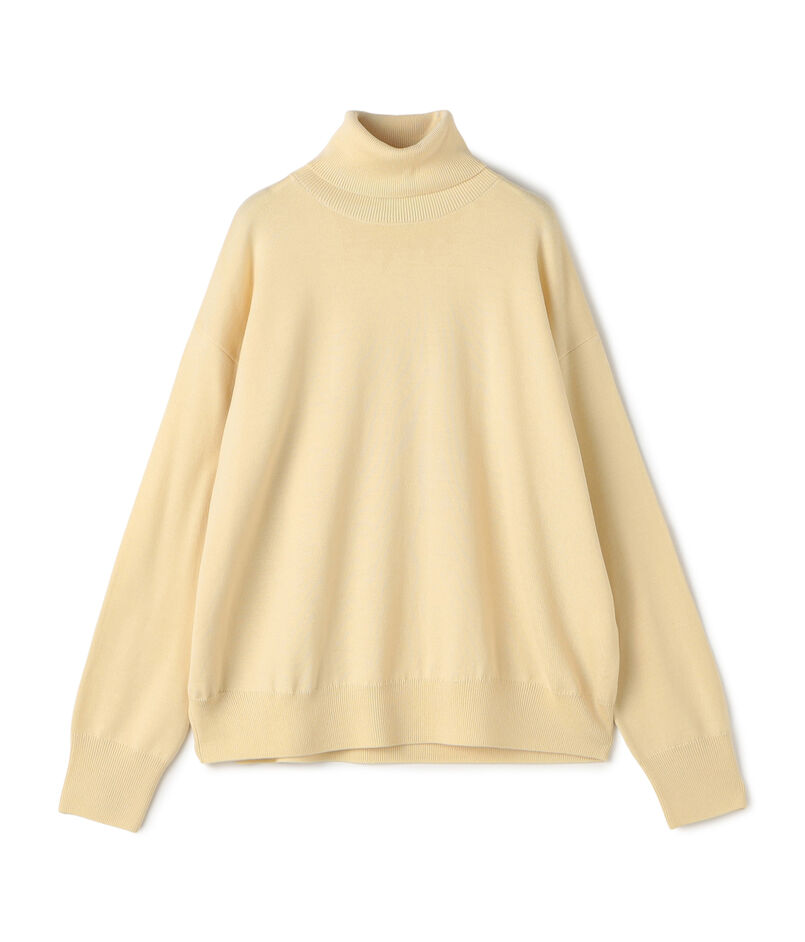 ウーステッドウール タートルネックプルオーバー