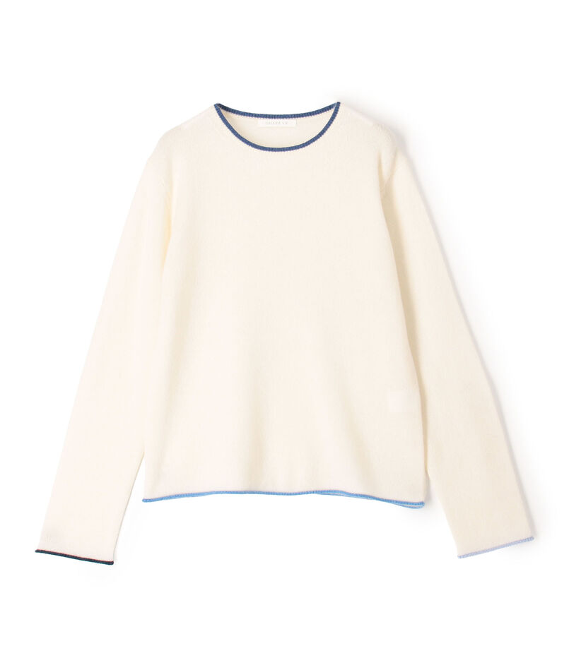 【WEB先行予約】スコットランドカシミヤ クルーネックプルオーバー