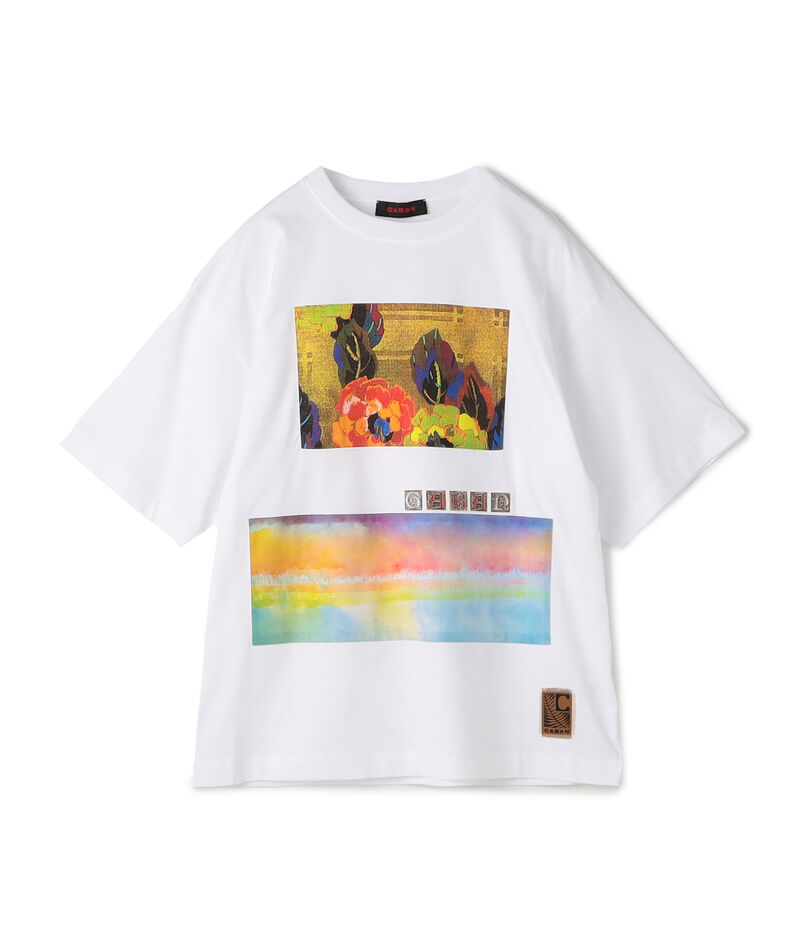 CABaN スビンコットン IBIZA プリントTシャツ|トゥモローランド CABaN スビンコットン IBIZA プリントTシャツ|トゥモローランド