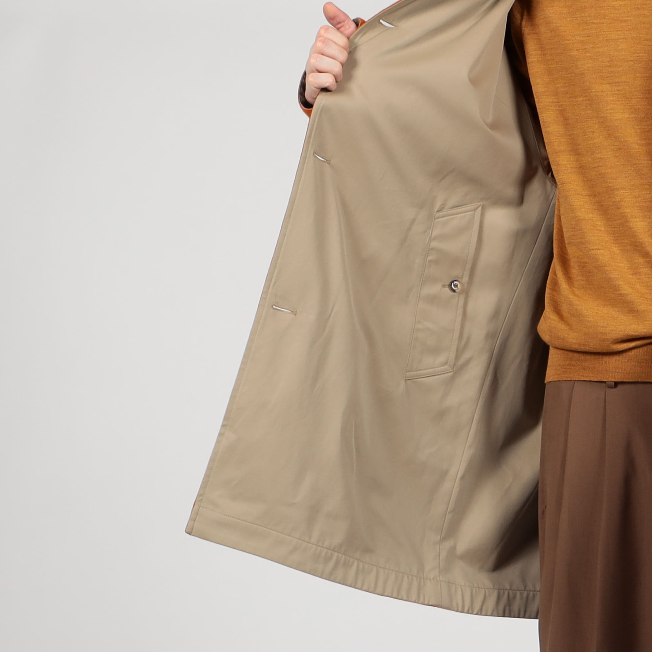 別注】INVERTERE ウールコットン リバーシブルコート