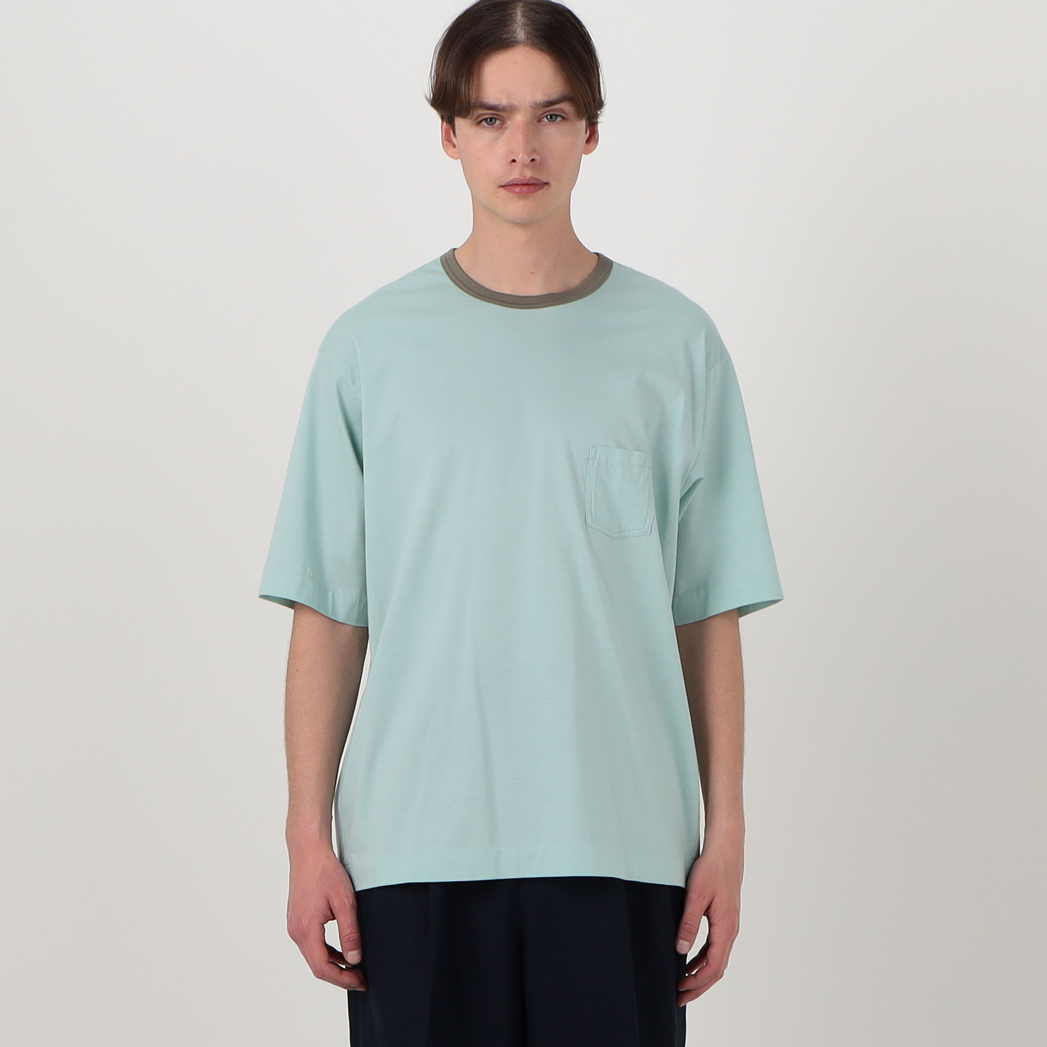 コットンシルク高密度天竺 リンガーTシャツ｜トゥモローランド 公式サイト