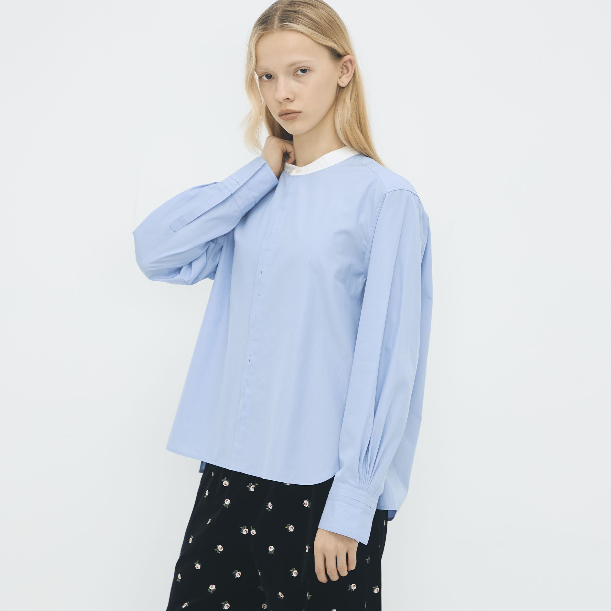 シャトルポプリン クレリックシャツ｜トゥモローランド 公式通販