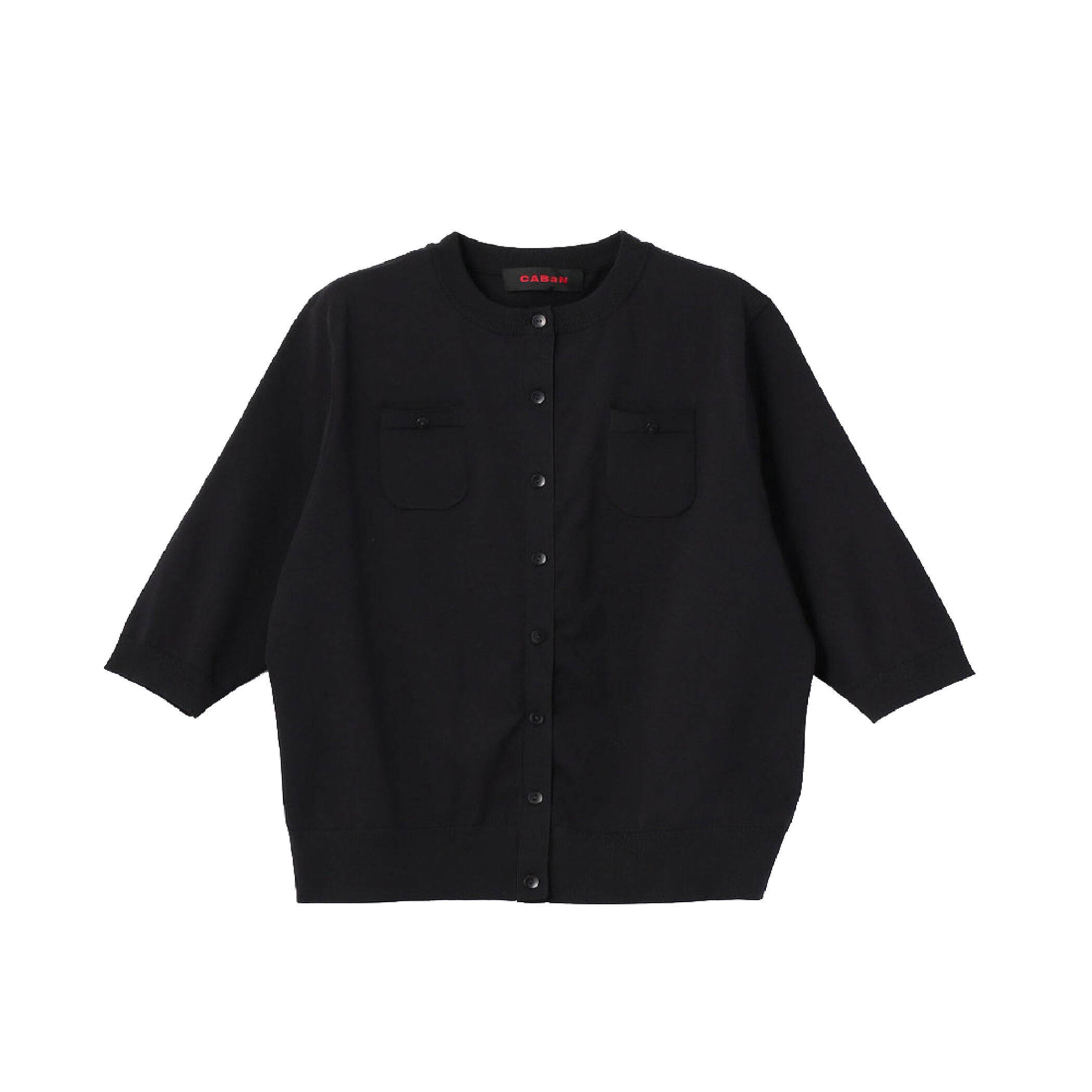 CABaN ファインポリエステル ハーフスリーブポケット