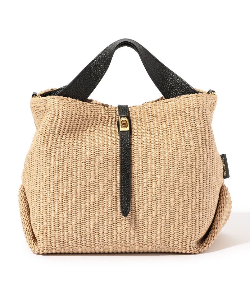 VIOLAd'ORO イタリアンラフィアシート 2WAYトートバッグ M
