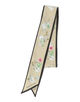 ATELIER TOMORROW FLOWER LETTER シルク ツイリースカーフ