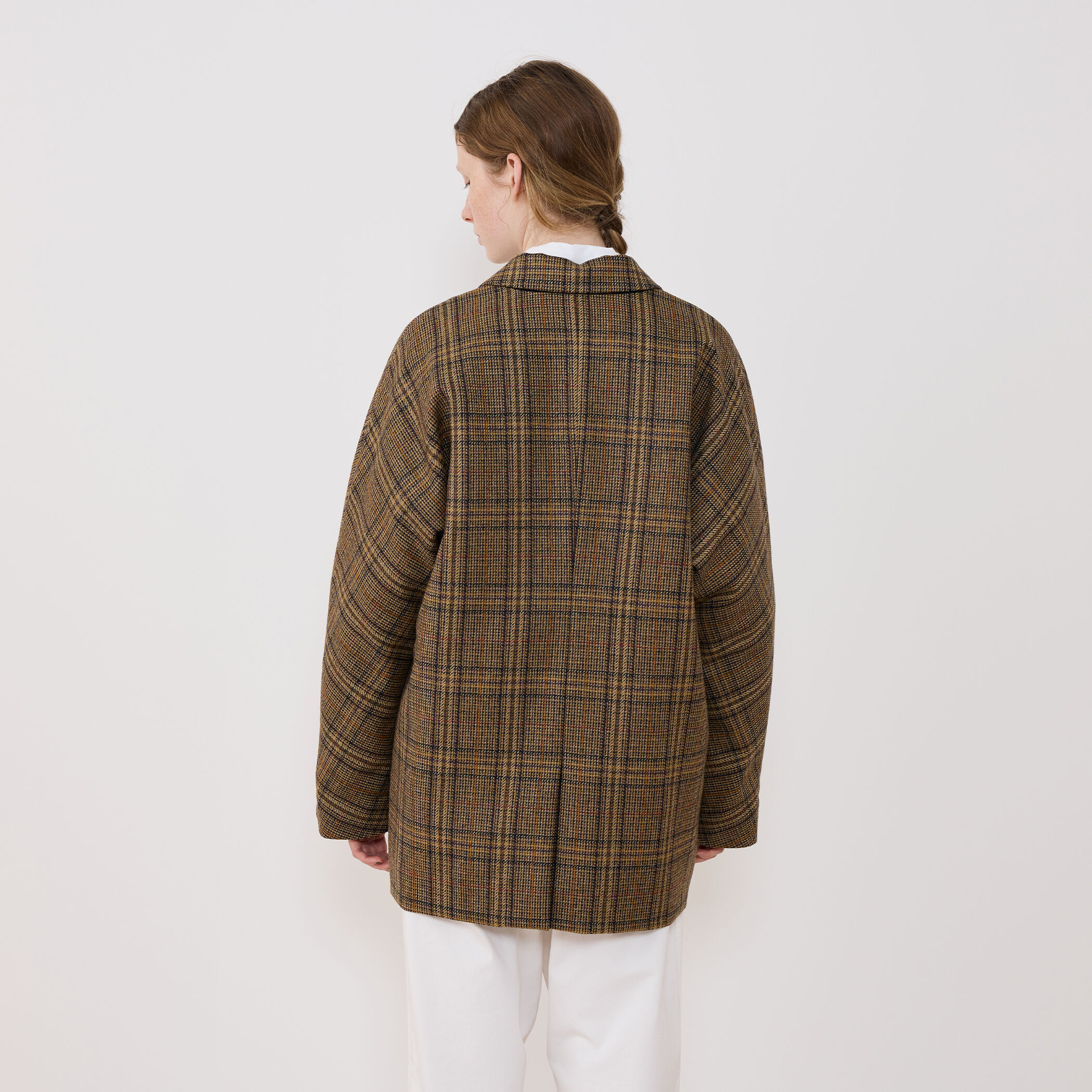 チェビオットツイード ドルマンスリーブコート｜トゥモローランド 公式通販