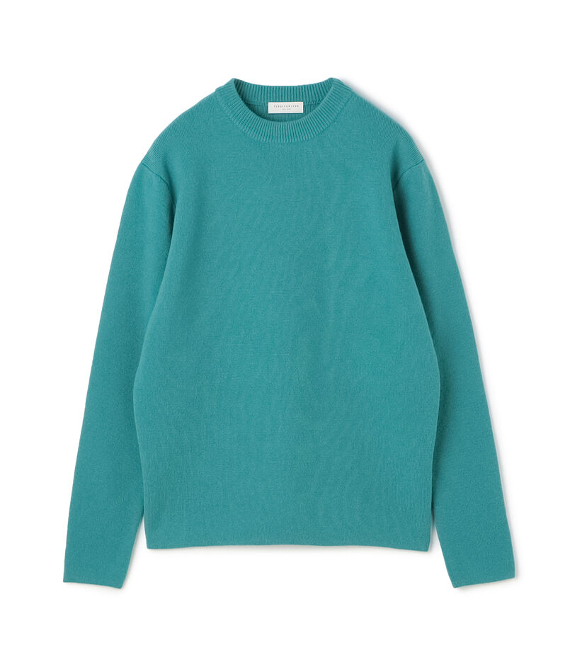 カシミヤ クルーネックプルオーバー ニット