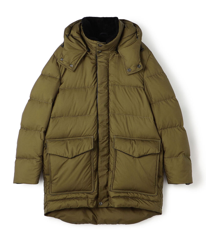 【別注】EMMETI ナイロン フーデットダウンコート