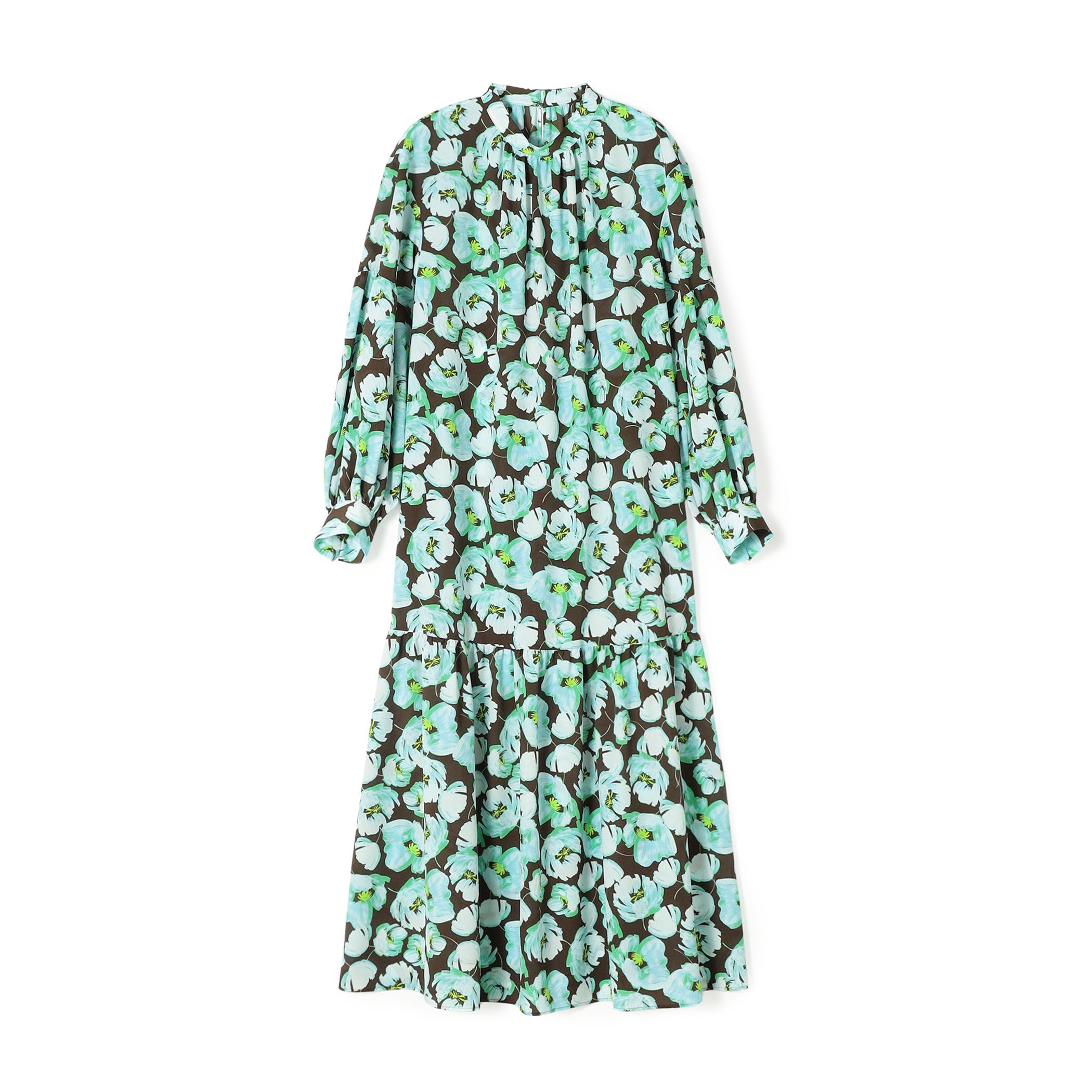 フェザリーフラワープリント ティアードワンピース｜トゥモローランド