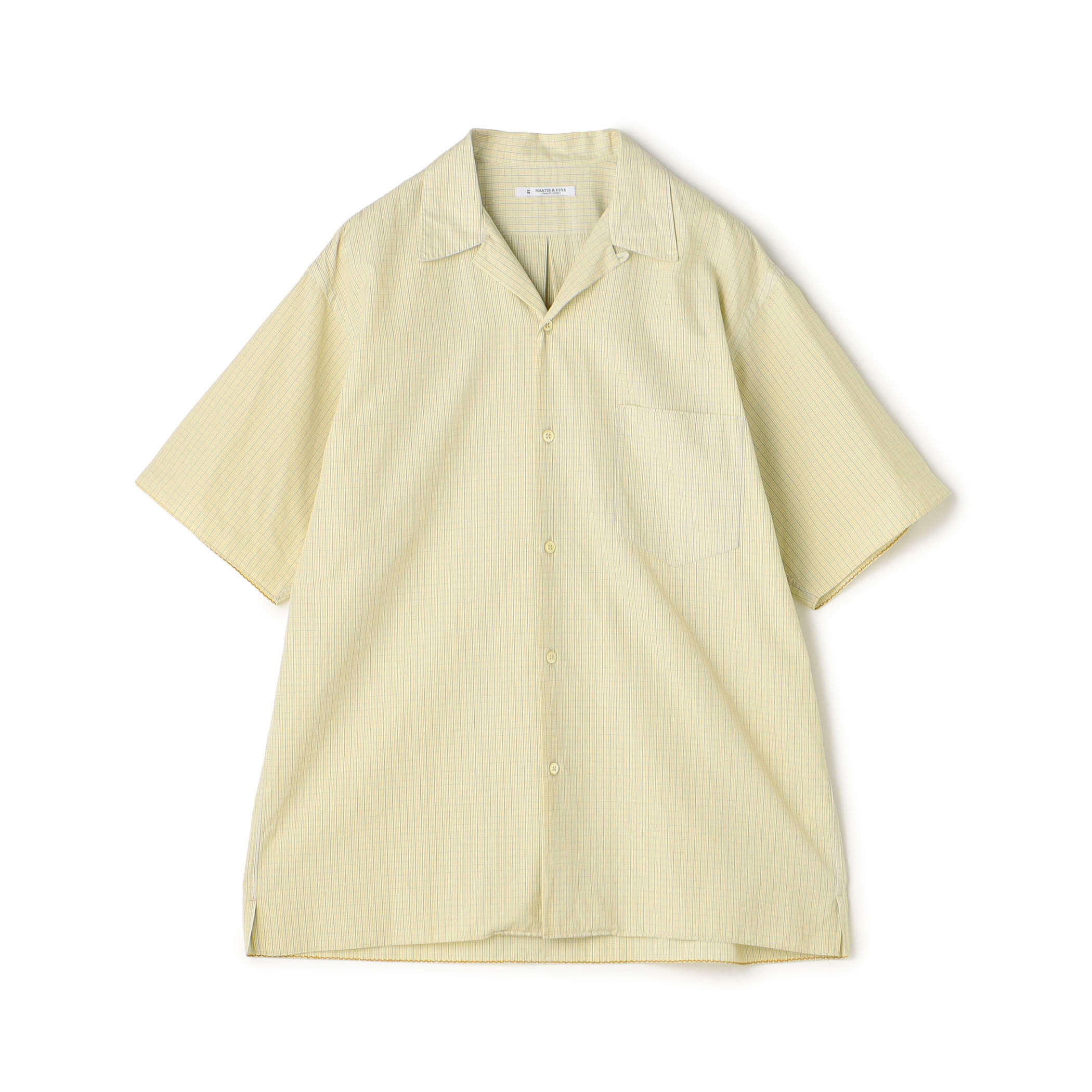 MAATEE&SONS S/S HANDKERCHIEF SHIRTS コットン タッタソール オープン