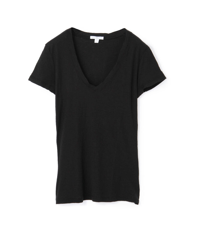 スラブジャージー ＶネックＴシャツ WUA3695