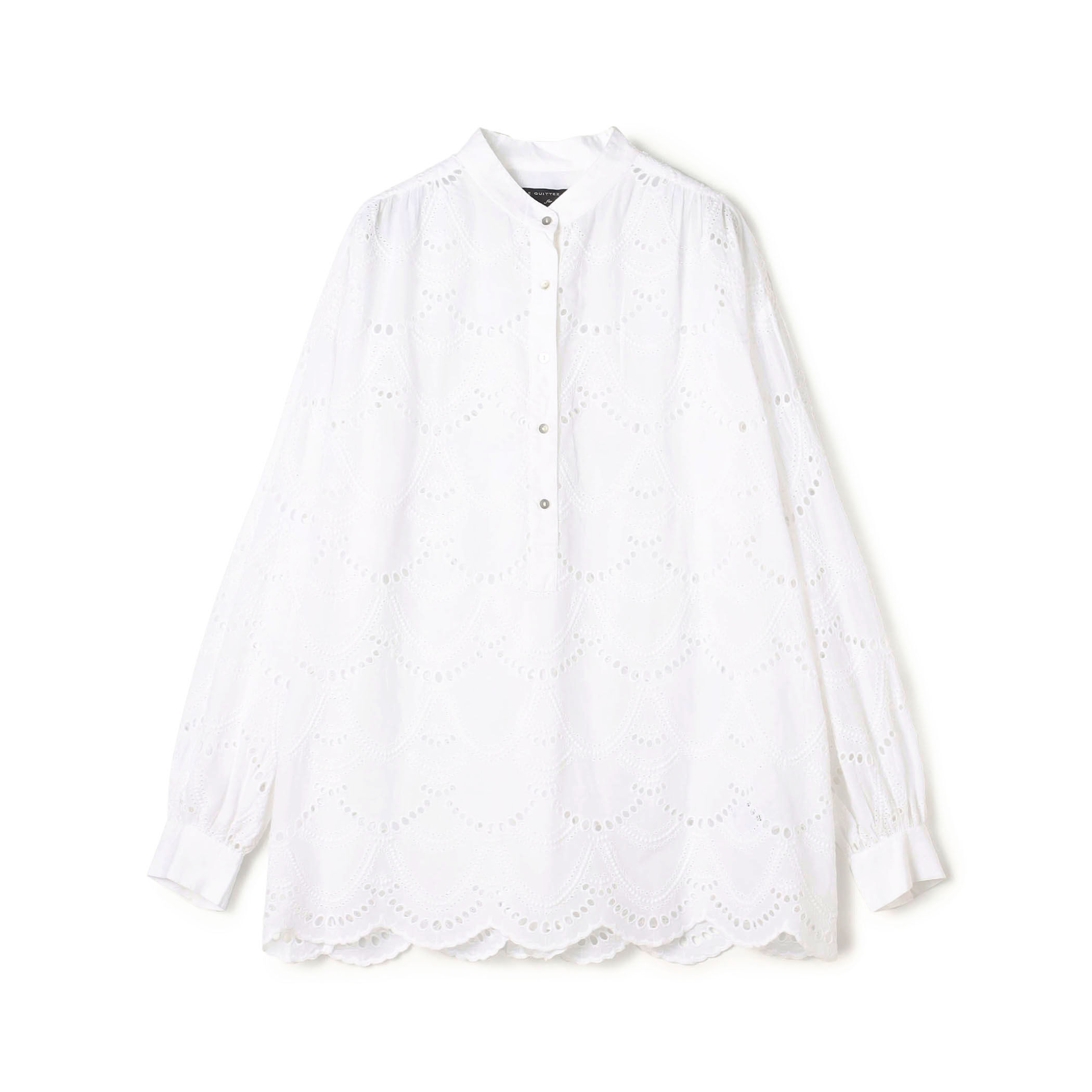 【別注】ne Quittez pas BLACK × TOMORROWLAND カットワークシャツ｜トゥモローランド 公式通販