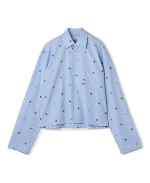 RIER SHIRT MINI コットン エンブロイダリーシャツ