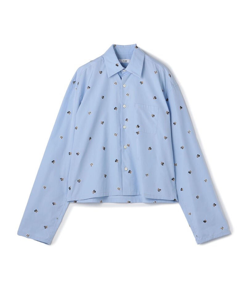 RIER SHIRT MINI コットン エンブロイダリーシャツ