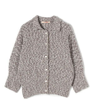 【WEB先行予約】ファンシーヤーン ポロカラーカーディガン