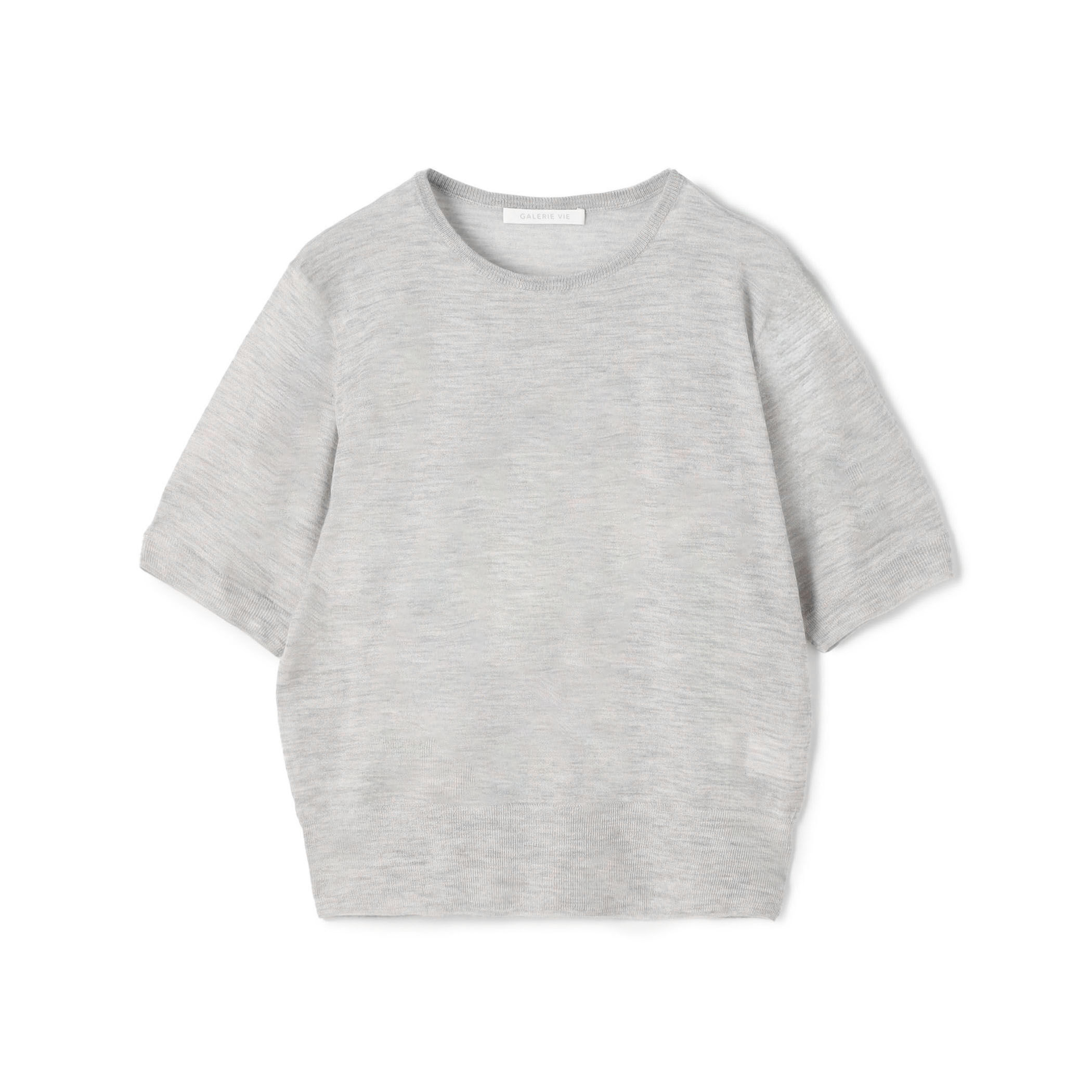 ウーステッドカシミヤ ハーフスリーブプルオーバー｜トゥモローランド