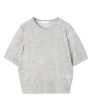 ウーステッドカシミヤ ハーフスリーブプルオーバー